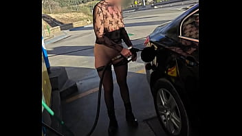 Preview 3 of Wwww Indion Xxx Com - Flashing at a petrol station