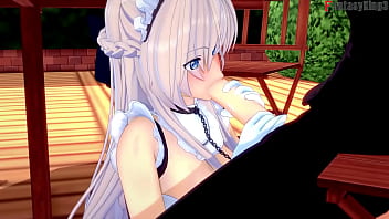 Preview 2 of Hair Bear - Belfast invites me to lunch Free POV | Azurlane | Watch Full Movie and POV version on Sheer &amp_ PTRN: Fantasyking3