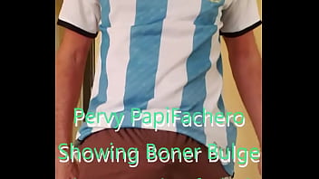 Preview 1 of Yoga Sey Com - Pervy PapiFachero loves how these N2N soft shorts feel on his daddy boner bulge! #batebuddies #batebro #bateworld #proudb ...