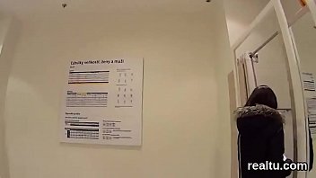 Preview 3 of Cam Girl With Maintenance Man - Luscious czech kitten is tempted in the supermarket and screwed in pov