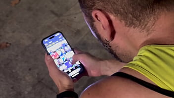 Preview 1 of Nanda Hlang - Night Cruising close to Axel Hotel Barcelona Grindr HookUp Hot Couple Double Huge Facial Cumshot