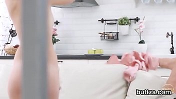 Preview 3 of Blonde Milf Cummed Over Her Ass - Glamorous petite chick gets her juicy cunt and small butthole banged