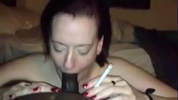 Preview 3 of Hand Cruf - White Mature Smoking And Sucking BBC!