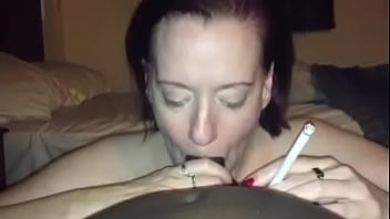 Preview 1 of Hand Cruf - White Mature Smoking And Sucking BBC!