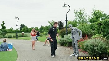 Preview 1 of Ct Rng - Living statue fucks cock hungry slut with his huge cock
