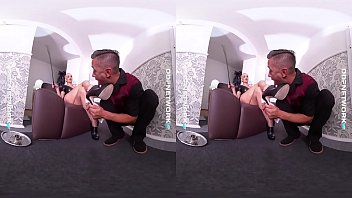 Preview 2 of Hot Grandma Love Bbc Anal - Fuck Kayla Green as a Domina in 180 Virtual reality