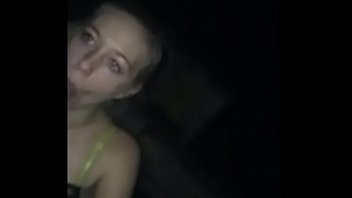 Preview 2 of Mon Sex Night Rape - Sexy wife blowjob outside late at night