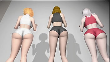 Preview 2 of Bbw Arab Ass Walking - Syndey Sweeney x Jenna Ortega x Ice Spice porn