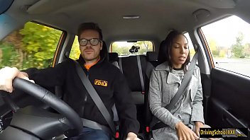Preview 1 of Us Gf - Ebony babe Sade Rose boned by instructor