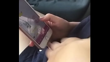 Preview 2 of Bigass Ebony Masturbating - in car