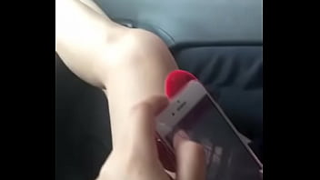 Preview 3 of Bigass Ebony Masturbating - in car