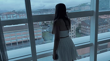 Preview 1 of Xxx Video Hd Seil Com - Sharing Bed With Unknown Girl in Hotel Room - Suddenly Fuck with Big Ass Babe After Morning Jerk Off!