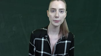 Preview 1 of Calsic Lady - Trans Teacher Makes You Blow Her in Detention JOI