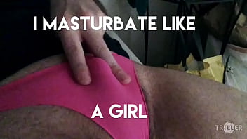 Preview 2 of Brazar End Sistar - Sissy masturbates like a girl in pink panties