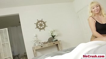 Preview 1 of Mom Sex Compilation - Petite blonde stepsister Velvet Rain bends over and gets fucked