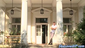 Preview 1 of Gril Sex Freind - DP loving eurobabe gets jizzed on ass