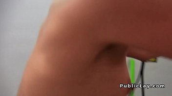 Preview 4 of Johnisin - Native American hottie bangs in public