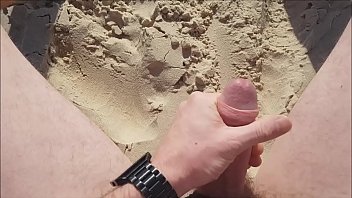 Preview 3 of Mommy Isa - Beach Jerk Off 3