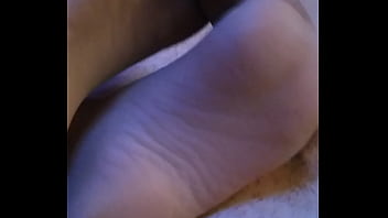 Preview 1 of Big Breast Sexy Anime Bdsm Sex - homemade nylon footjob with favorit stockings