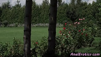 Preview 1 of Ashlynn Brooke Bath - Young gf anally banged by bbc outdoors