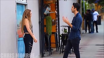 Preview 2 of Two Studens Fuck - Kissing random babes in public