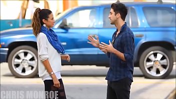 Preview 4 of Two Studens Fuck - Kissing random babes in public