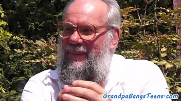 Preview 1 of X9xx Hot - Cockriding teenie pussylicked by grandpa