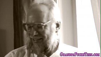 Preview 1 of Fset459 - Teen jizzed by old dick