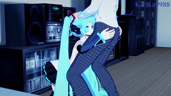 Preview 1 of Old Yawan - Hatsune Miku and Kagamine Rin intense sex. - VOCALOID Hentai