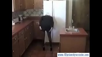 Preview 1 of Mom Tell Me Fuck My Sister - HotWifeRio sexy step mother in stockings strips down for her son and rides his cock