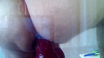 Preview 3 of Chubby Ass Tease - 1st attempt bad dragon new XL Diego