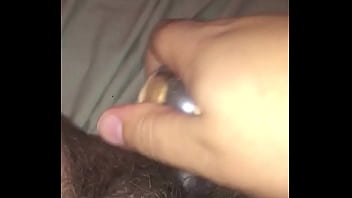Preview 1 of Son Mom Massage Nude - Squirting on my nice glass dildo