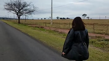 Preview 2 of Gs Blonde - masturbating on the road