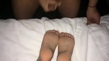 Preview 2 of Crema Orgasm - cumshot on mrs soles
