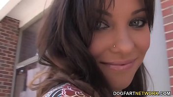 Preview 1 of Missy Grey - Alysa Receives Facial Cumshot From A BBC - Gloryhole
