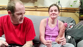 Preview 2 of Mom Son Saxe - Couples toy review of 9.5 hismith ejaculating dildo