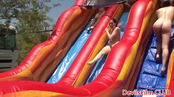 Preview 2 of Round Butte - Lesbians toying pussy in outdoor WAM sexparty