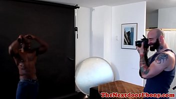Preview 2 of Candy Charms Electra - Muscular black model fucked in his fine ass