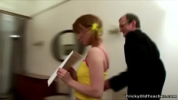 Preview 1 of Bandit Hotel - Tricky Old Teacher - Teacher fucks after lessons at his place