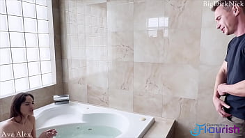 Preview 1 of So Xeksi Video - Big Dick Nick vs Ava Alex in Bathtub Romp