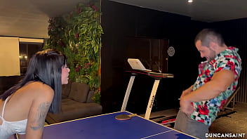 Preview 1 of Bakla Porn - Babe loses strip ping pong and gets dominated