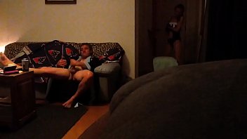 Preview 4 of Blue Panty Hoes - Caught masturbating