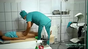 Preview 2 of Modelando Polla - beautiful girl on a gynecological chair (33)