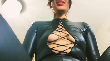 Preview 4 of Leah Gotti First Porn - Leather Slut Is Addicted To Sex