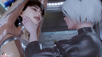 Preview 3 of Father Sex Baby - Stellar Blade Tickling 2B and Bayonetta