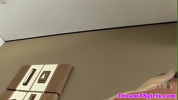 Preview 1 of Alora James - Glamorous shemale dildoing herself sensually