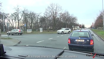 Preview 1 of Bokep Turki Old - Busty blonde missed train &amp_ make agreement with stranger in van