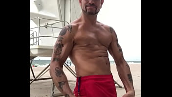 Preview 2 of Sleeping Xx Video - FLEXING AT BEACH