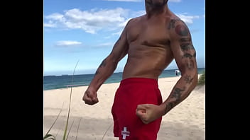 Preview 2 of Big Dick Men Massage Girl - BEACH BODY BRO