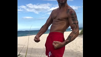 Preview 3 of Big Dick Men Massage Girl - BEACH BODY BRO